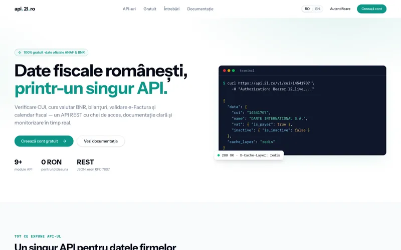 2Lines API screenshot