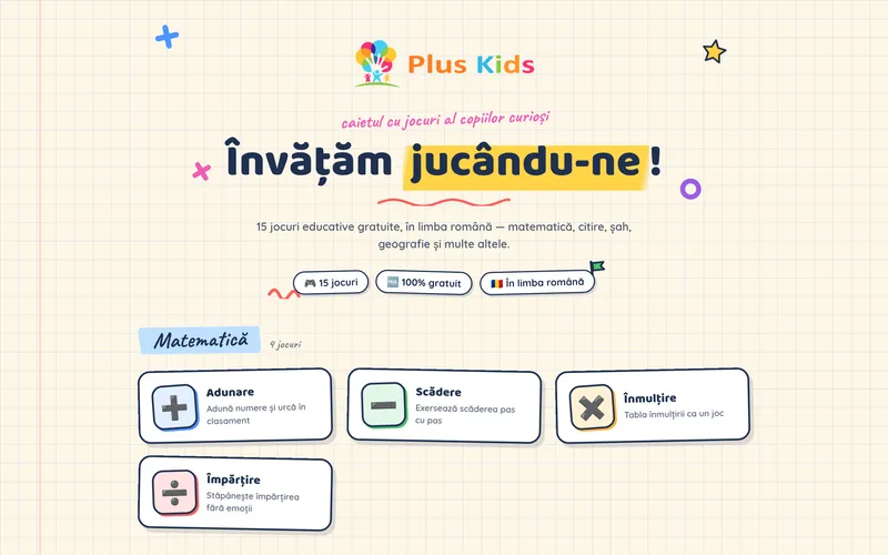 Plus Kids screenshot
